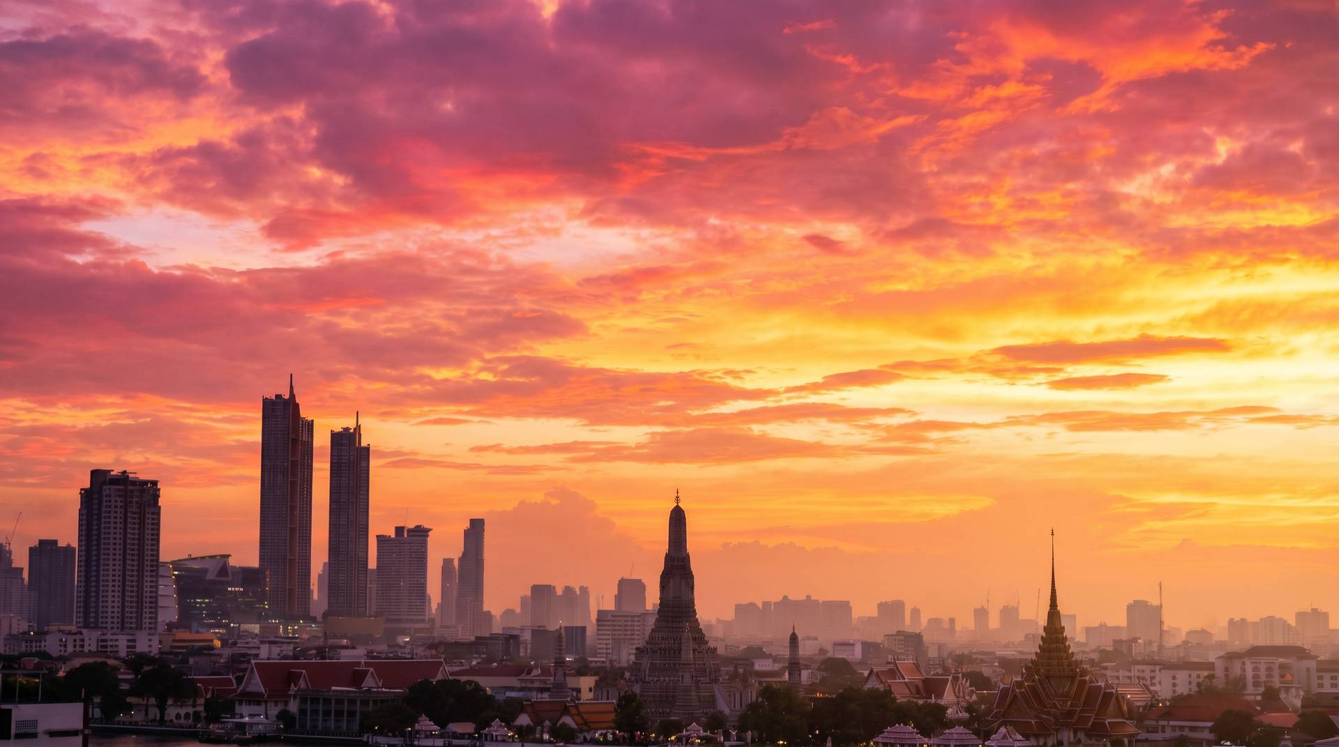 Bangkok sunset photography